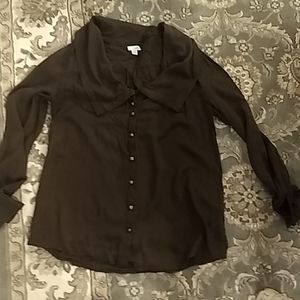 Odille dark brown blouse size 2